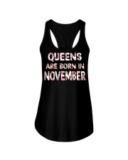 QUEENS ARE BORN IN NOVEMBER Ladies Flowy Tank thumbnail