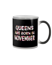 QUEENS ARE BORN IN NOVEMBER Color Changing Mug thumbnail