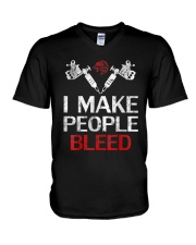 Tattoo Artist 14 V-Neck T-Shirt tile