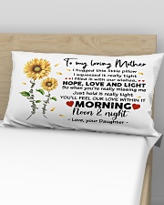 Pillow Daughter To Mother Sunflower Rectangular Pillowcase aos-pillow-rectangular-front-lifestyle-02
