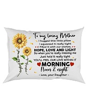 Pillow Daughter To Mother Sunflower Rectangular Pillowcase front