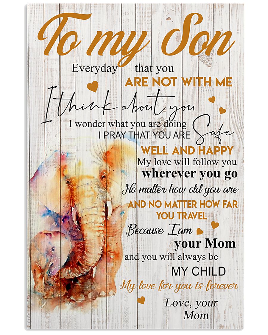 Poster To My Son Elephant 11x17 Poster