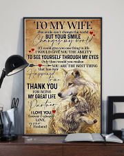 To My Wife Wolf - Poster 11x17 Poster lifestyle-poster-2