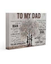 Poster - To My Dad - Daughter 14x11 Gallery Wrapped Canvas Prints thumbnail
