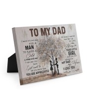 Poster - To My Dad - Daughter 10x8 Easel-Back Gallery Wrapped Canvas thumbnail