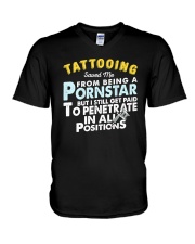Tattoo Artist 9 V-Neck T-Shirt tile