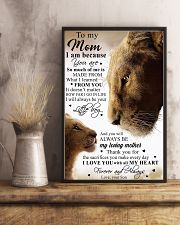 To My Mom Lion - Poster 11x17 Poster lifestyle-poster-3