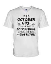 October Queen 88 V-Neck T-Shirt tile