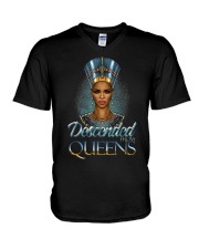 Black Girl 13 V-Neck T-Shirt tile