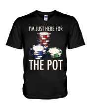 Poker 49 V-Neck T-Shirt tile