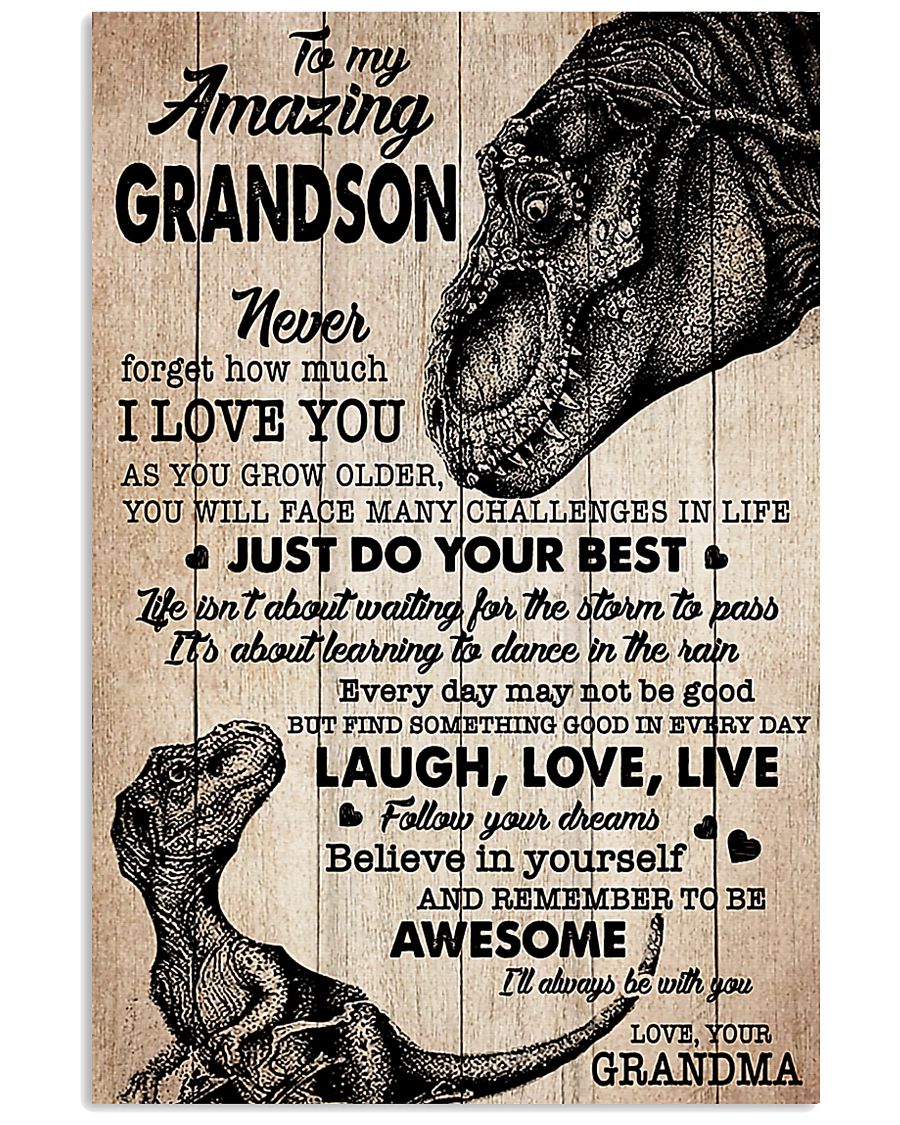 To MY Amazing Grandson - Grandma - Poster 11x17 Poster