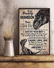 To MY Amazing Grandson - Grandma - Poster 11x17 Poster lifestyle-poster-3