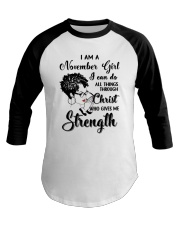 November Queen43 Baseball Tee tile