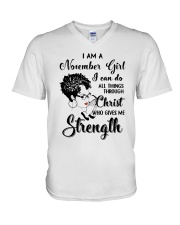 November Queen43 V-Neck T-Shirt tile