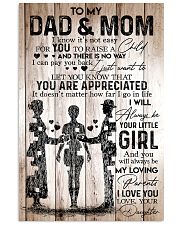 Girl - To My Dad and Mom - Poster 11x17 Poster front