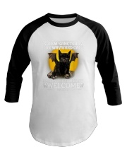 Cat Halloween 37 Baseball Tee tile