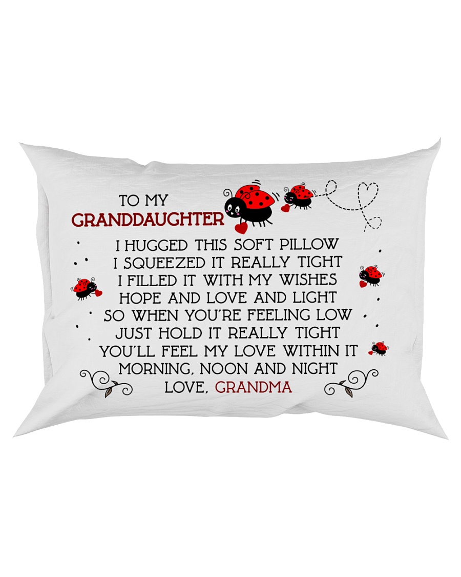 Pillow Bug Lady - To Granddaughter - Grandma Rectangular Pillowcase