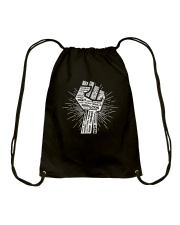 Black Pride Drawstring Bag tile