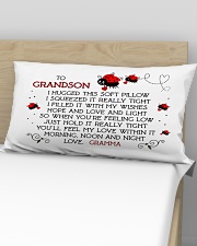 Grandson - Gramma - Bug Rectangular Pillowcase aos-pillow-rectangular-front-lifestyle-02