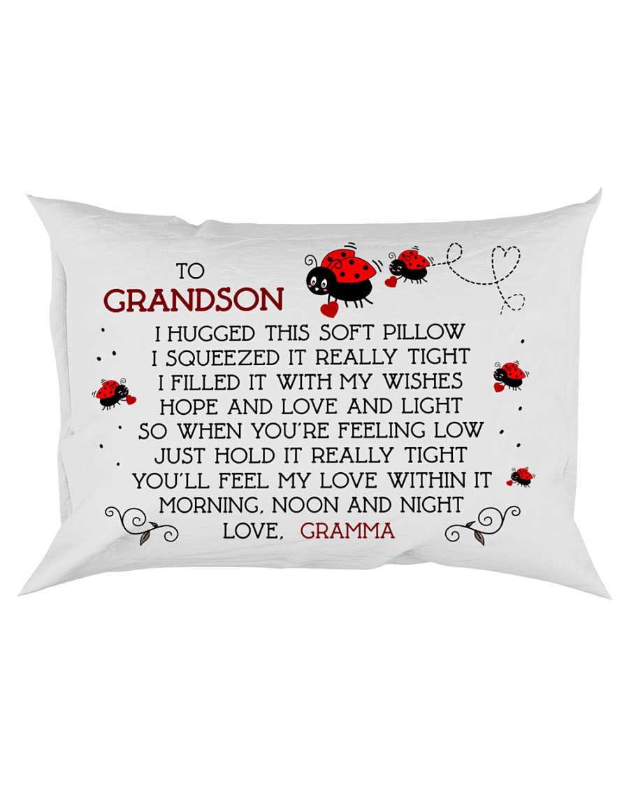 Grandson - Gramma - Bug Rectangular Pillowcase