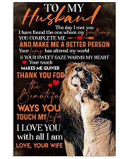 To My Husband Lion - Poster 11x17 Poster front