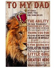 To My Dad Lion King - Family - Poster - may2120 11x17 Poster front