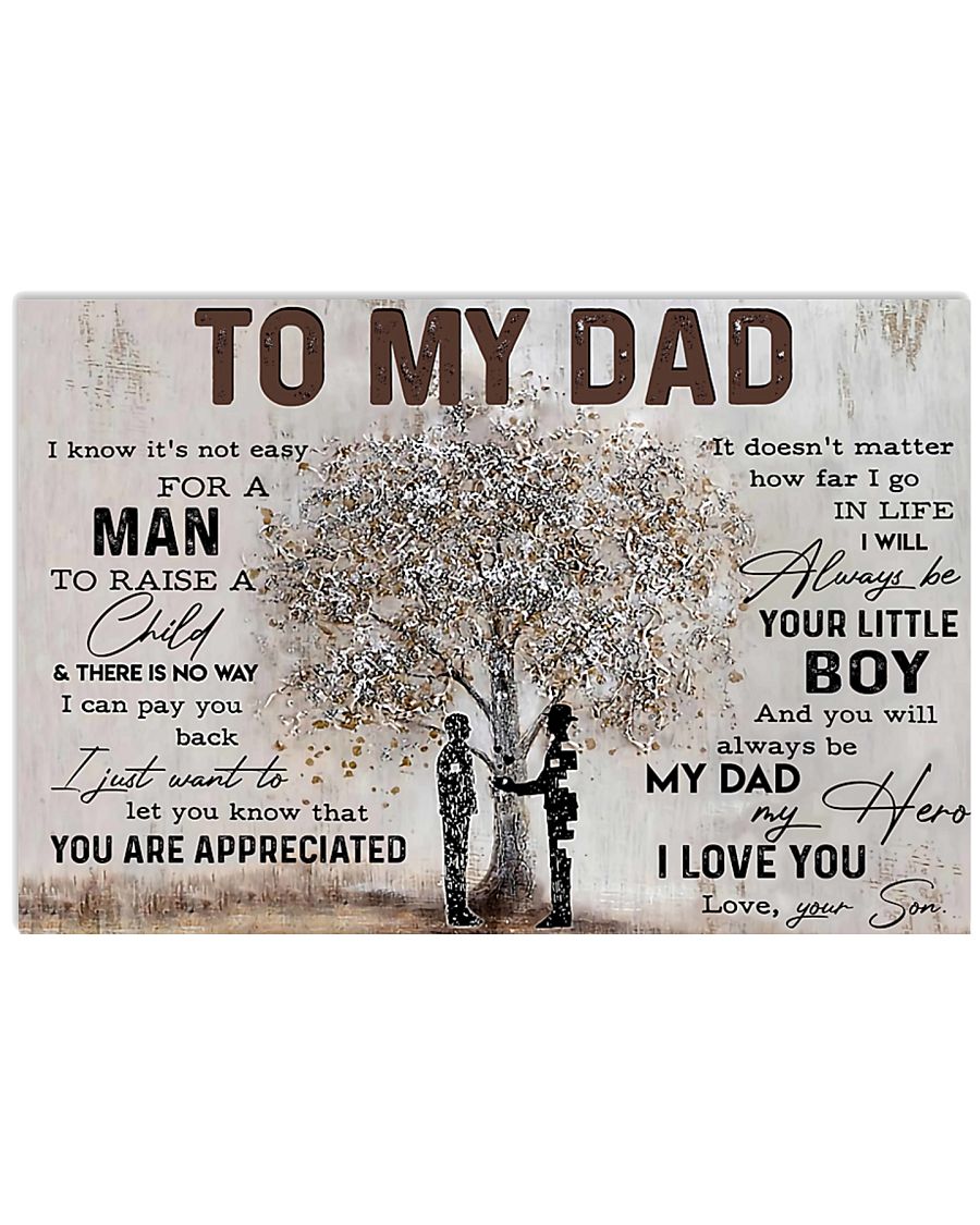 Poster - To My Dad - Son 2 17x11 Poster