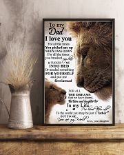 To My Dad Daughter Lion - Poster 11x17 Poster lifestyle-poster-3