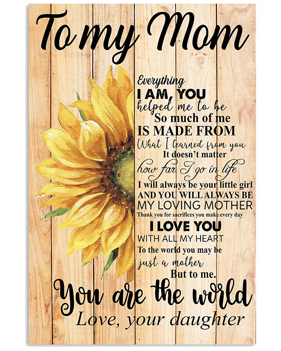 Poster - To My Mom You Are The World 11x17 Poster