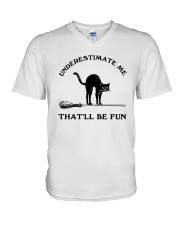 Cat Halloween 17 V-Neck T-Shirt tile