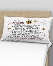 Pop Pop and Mom Mom - Grandson Rectangular Pillowcase aos-pillow-rectangular-front-lifestyle-02
