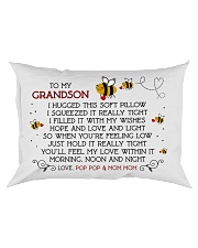 Pop Pop and Mom Mom - Grandson Rectangular Pillowcase front