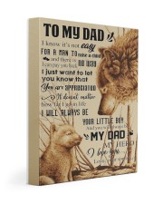 To My Dad - Wolf - Poster Son 11x14 Gallery Wrapped Canvas Prints thumbnail