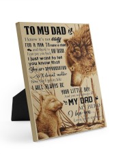 To My Dad - Wolf - Poster Son 8x10 Easel-Back Gallery Wrapped Canvas thumbnail