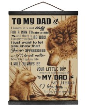 To My Dad - Wolf - Poster Son 16x20 Black Hanging Canvas thumbnail