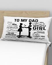 Pillow - To My Dad - Daughter Rectangular Pillowcase aos-pillow-rectangular-front-lifestyle-02