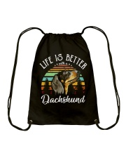 LIFE IS BETTER WITH A DACHSHUND Drawstring Bag thumbnail
