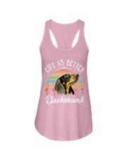 LIFE IS BETTER WITH A DACHSHUND Ladies Flowy Tank thumbnail
