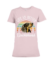 LIFE IS BETTER WITH A DACHSHUND Premium Fit Ladies Tee thumbnail