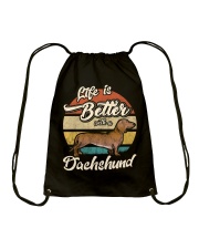 LIFE IS BETTER WITH A DACHSHUND Drawstring Bag thumbnail