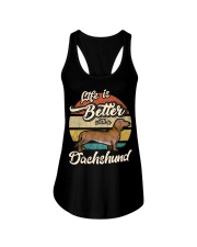 LIFE IS BETTER WITH A DACHSHUND Ladies Flowy Tank thumbnail