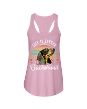 LIFE IS BETTER WITH A DACHSHUND Ladies Flowy Tank thumbnail