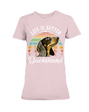 LIFE IS BETTER WITH A DACHSHUND Premium Fit Ladies Tee thumbnail