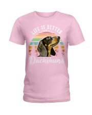 LIFE IS BETTER WITH A DACHSHUND Ladies T-Shirt thumbnail