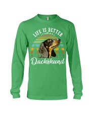 LIFE IS BETTER WITH A DACHSHUND Long Sleeve Tee thumbnail