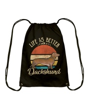LIFE IS BETTER WITH A DACHSHUND Drawstring Bag thumbnail