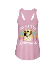 LIFE IS BETTER WITH A LABRADOR Ladies Flowy Tank thumbnail