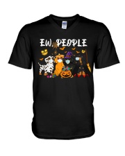 DACHSHUND HALLOWEEN 2020 EW PEOPLE V-Neck T-Shirt tile