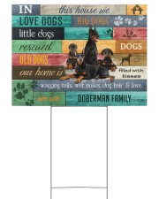 DOBERMAN YARD SIGN 24x18 Yard Sign back
