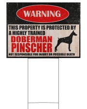 DOBERMAN YARD SIGN 24x18 Yard Sign front